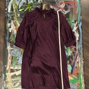 Glamour Deep Purple Textured Dress